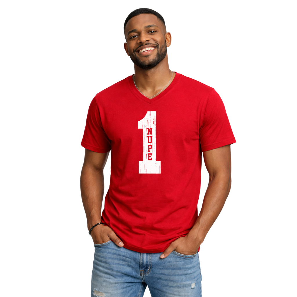 Kappa Alpha Psi #1 Klub V-Neck Tee (Red)