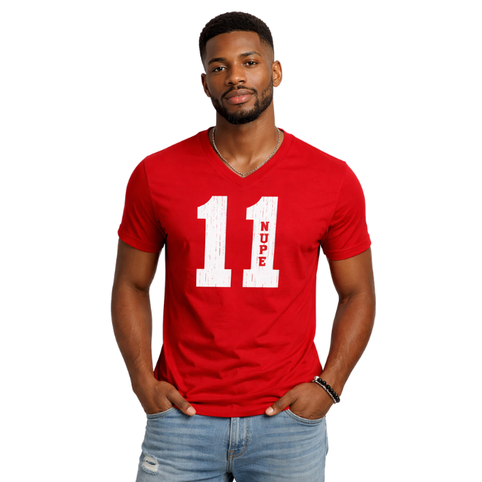 Kappa Alpha Psi #11 Klub V-Neck Tee (Red)