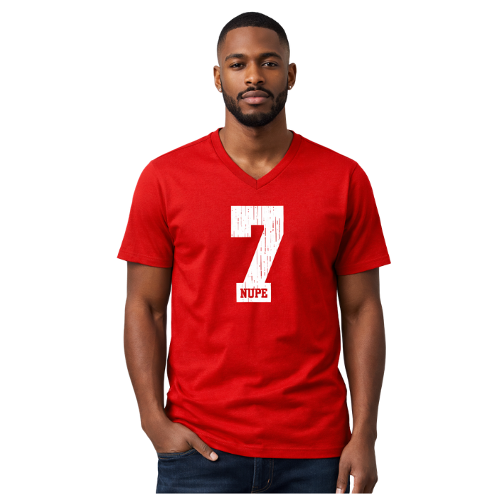 Kappa Alpha Psi #7 Klub V-Neck Tee (Red)