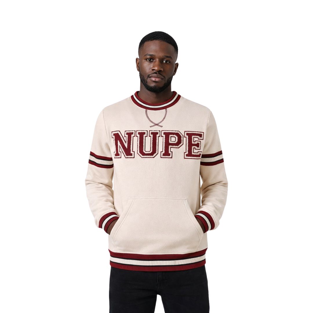 Kappa Nupe Neutral Chenille Crewneck