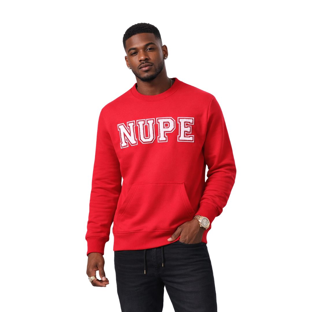 Kappa Nupe Chenille Pocket Crewneck