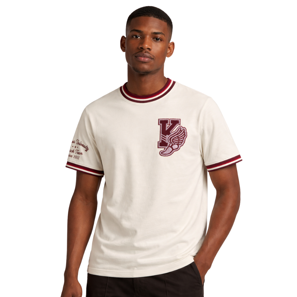 Kappa Alpha Psi Chenille Summers Ringer Tee (Kream)