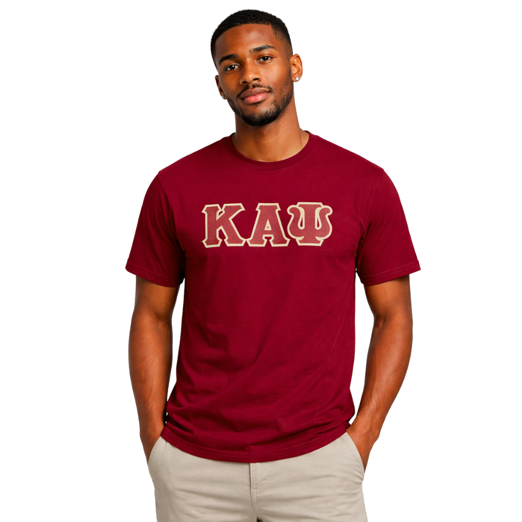 Kappa Alpha Psi 3-Letter Tee (Krimson or Maroon)
