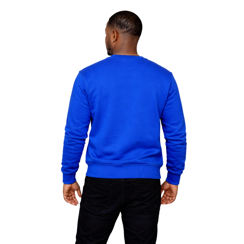 Solid ΦΒΣ Chenille Sweatshirt (Royal Blue)