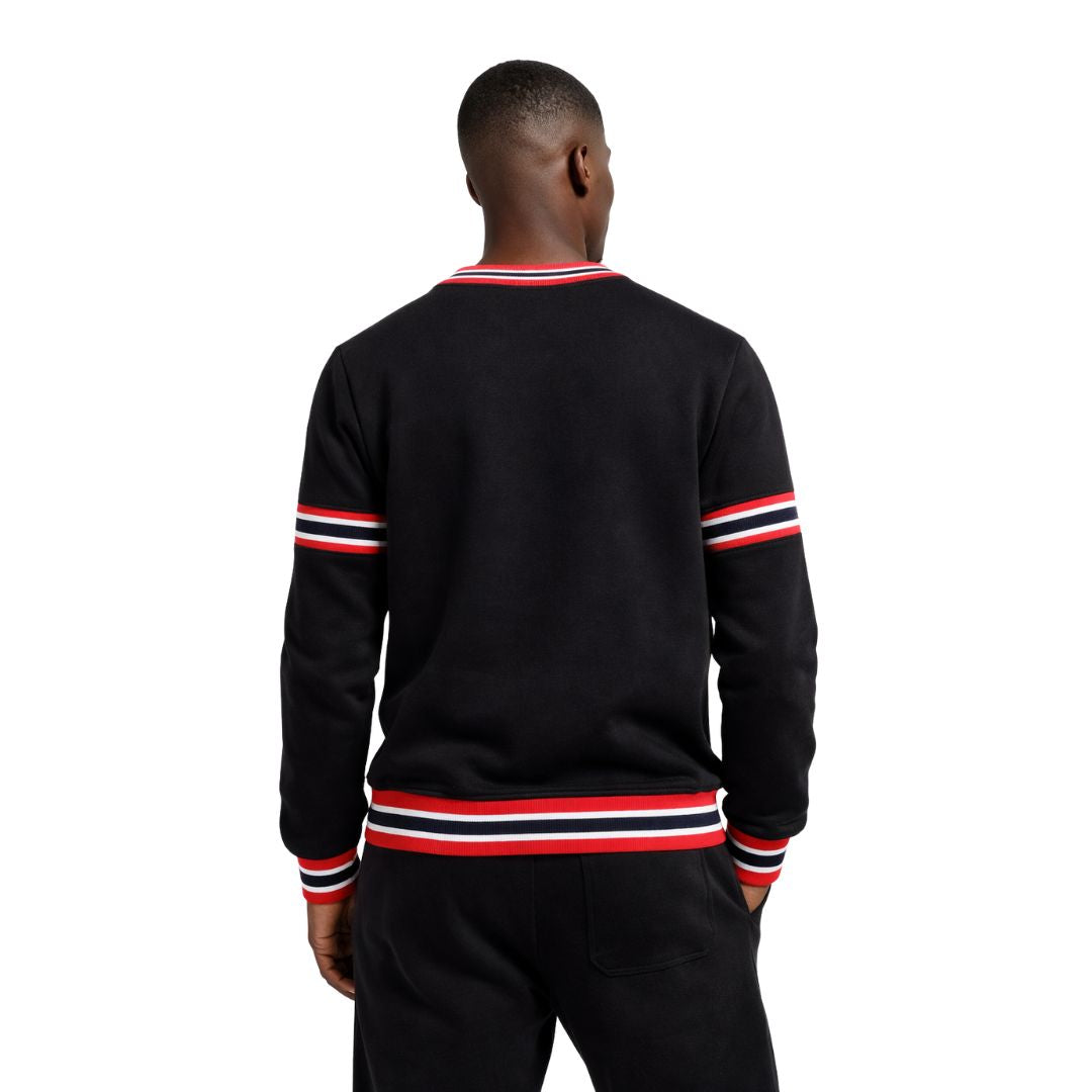 Kappa Black Crest Chenille Crewneck