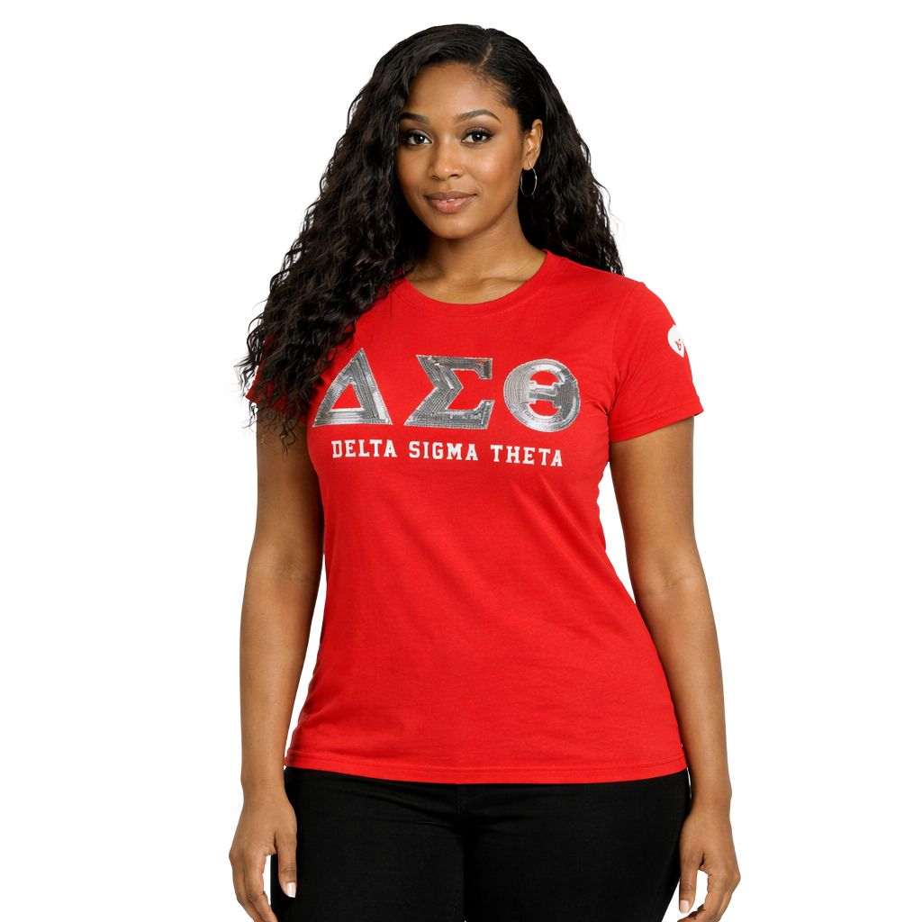 Dst Sequin Patch Tee Red