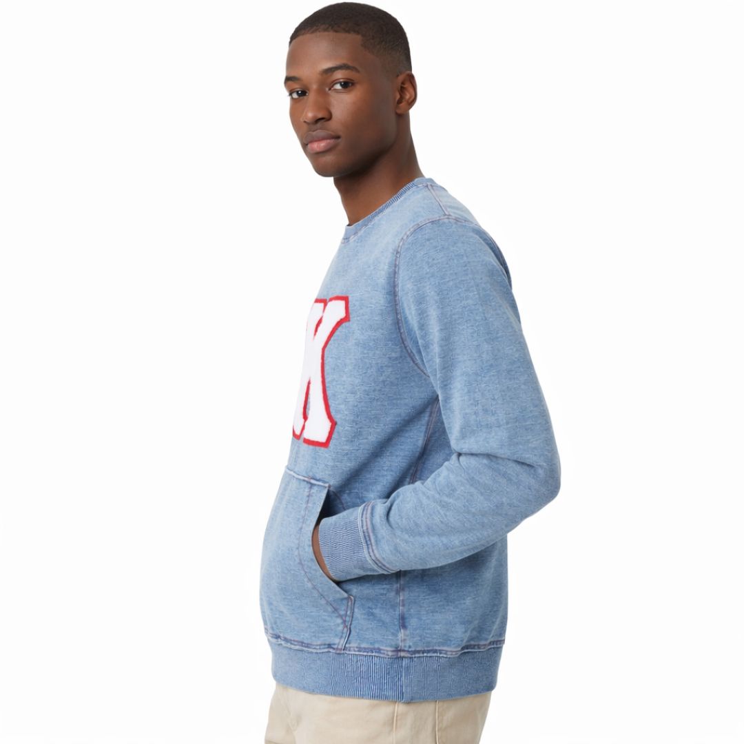 Kappa Denim Chenille Crewneck
