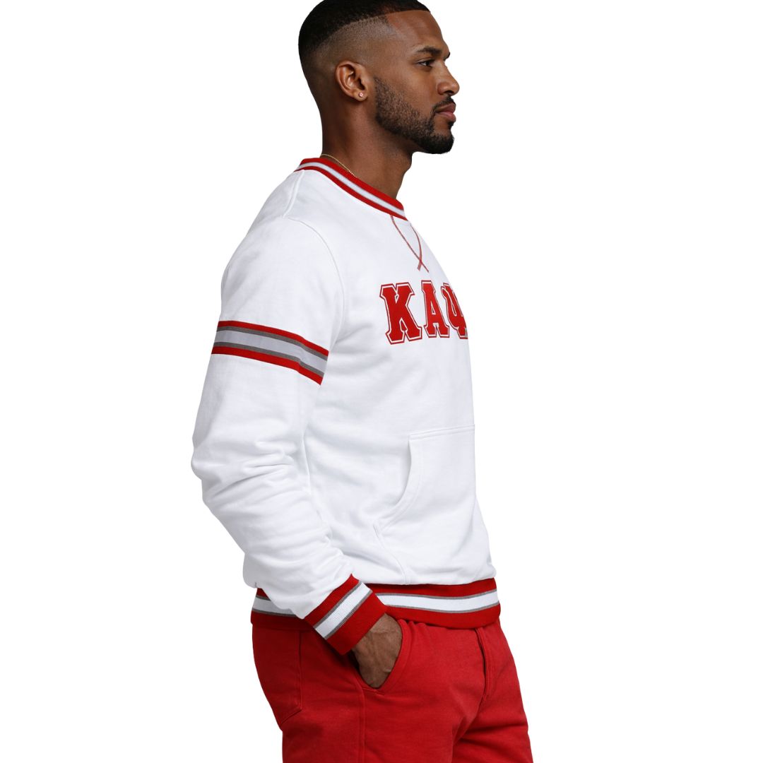 Kappa White Chenille Crewneck