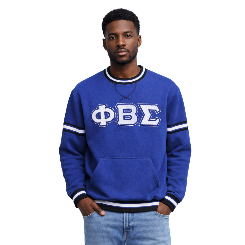Phi Beta Sigma Blue Chenille Crewneck