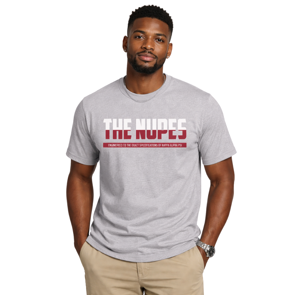 Kappa Alpha Psi The Nupes DriFit Short Sleeve Shirt (Heather Grey)