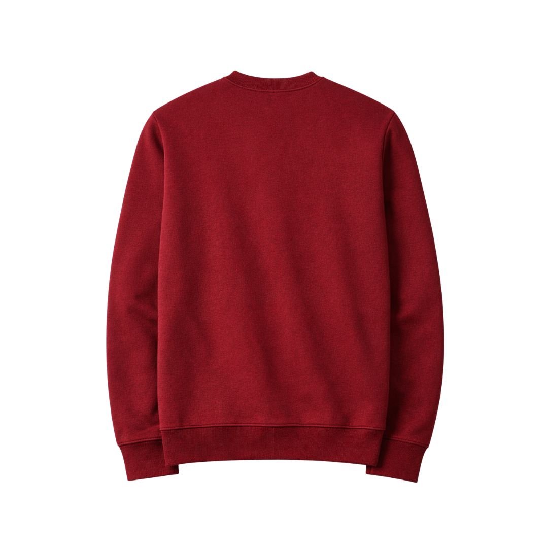 Kappa Krimson & Kream Crest Chenille Pocket Crewneck