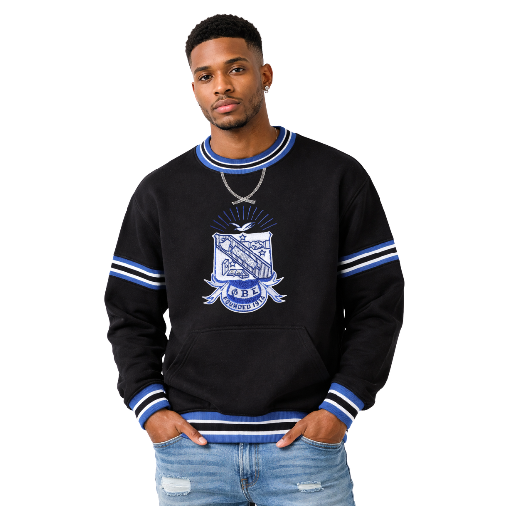 Phi Beta Sigma Crest Chenille Crewneck sweatshirt