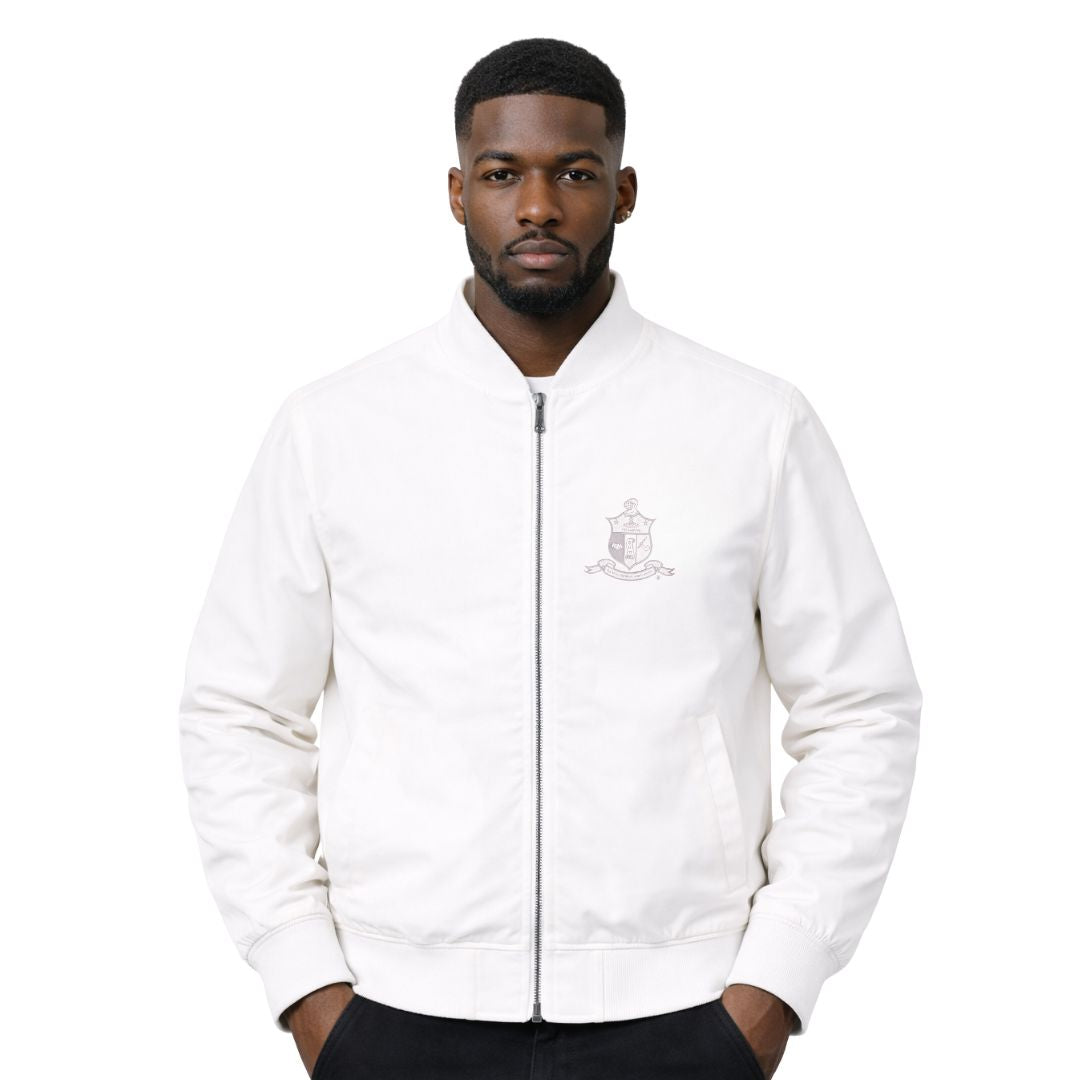 Kappa Alpha Psi Tonal Linen Bomber Jacket
