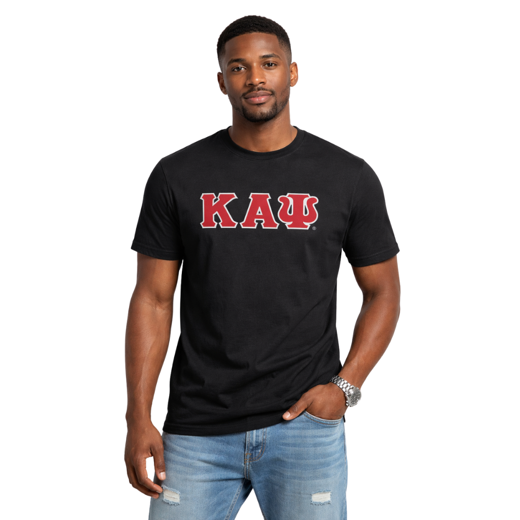 Kappa Alpha Psi 3-Letter Tee (Vintage Black)