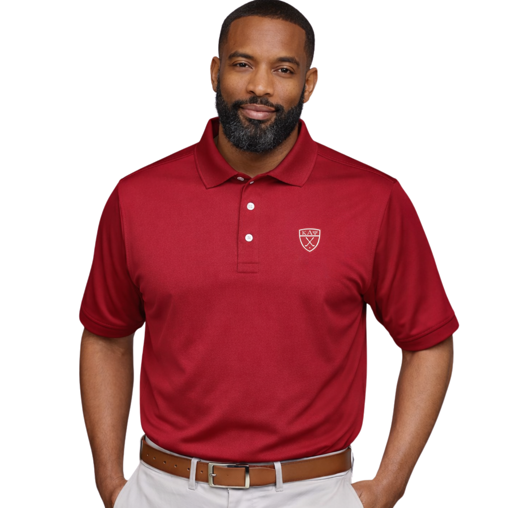 Kappa Alpha Psi DriFit Greek Letter Golf Logo Polo