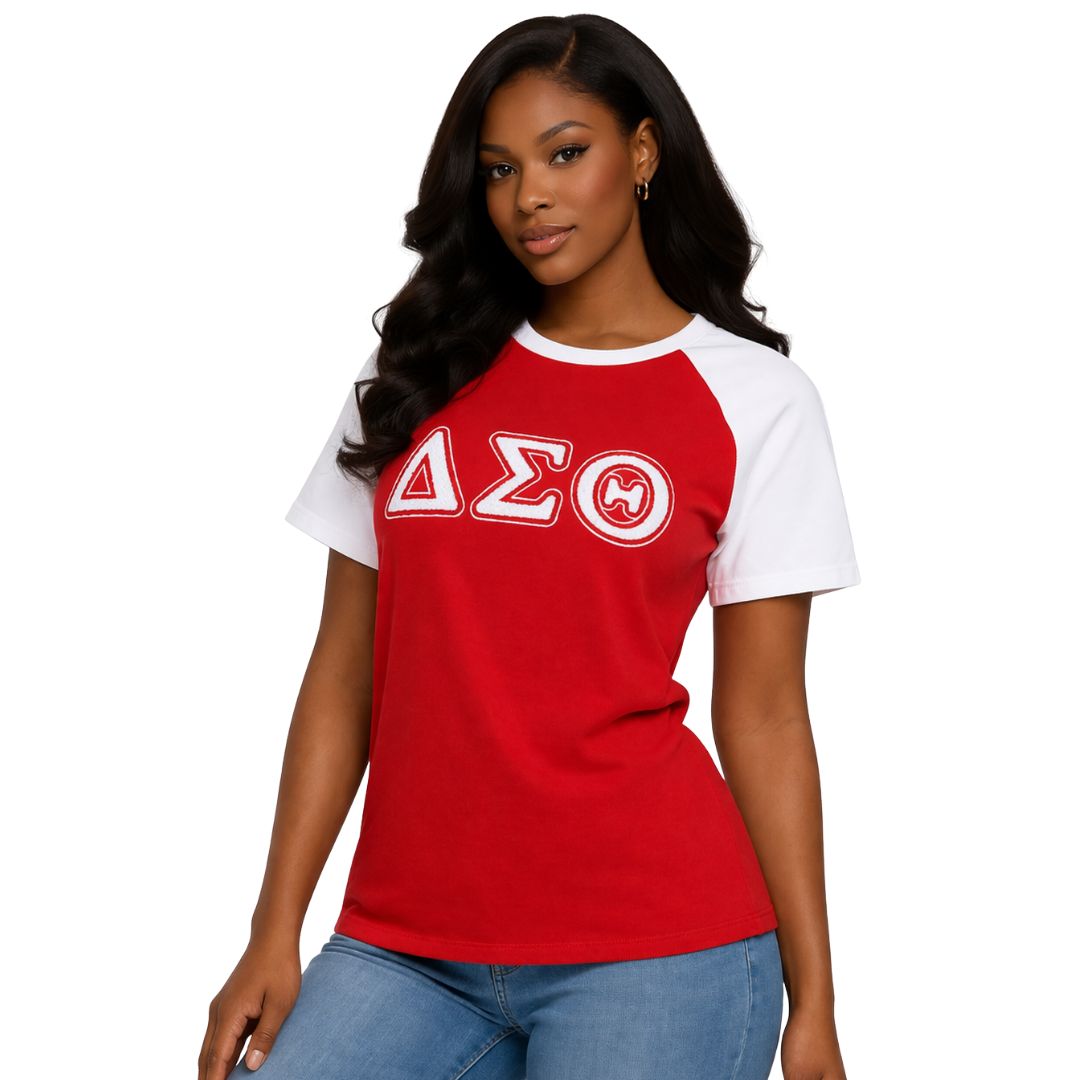 Delta Red Chenille Premium Raglan Shirt
