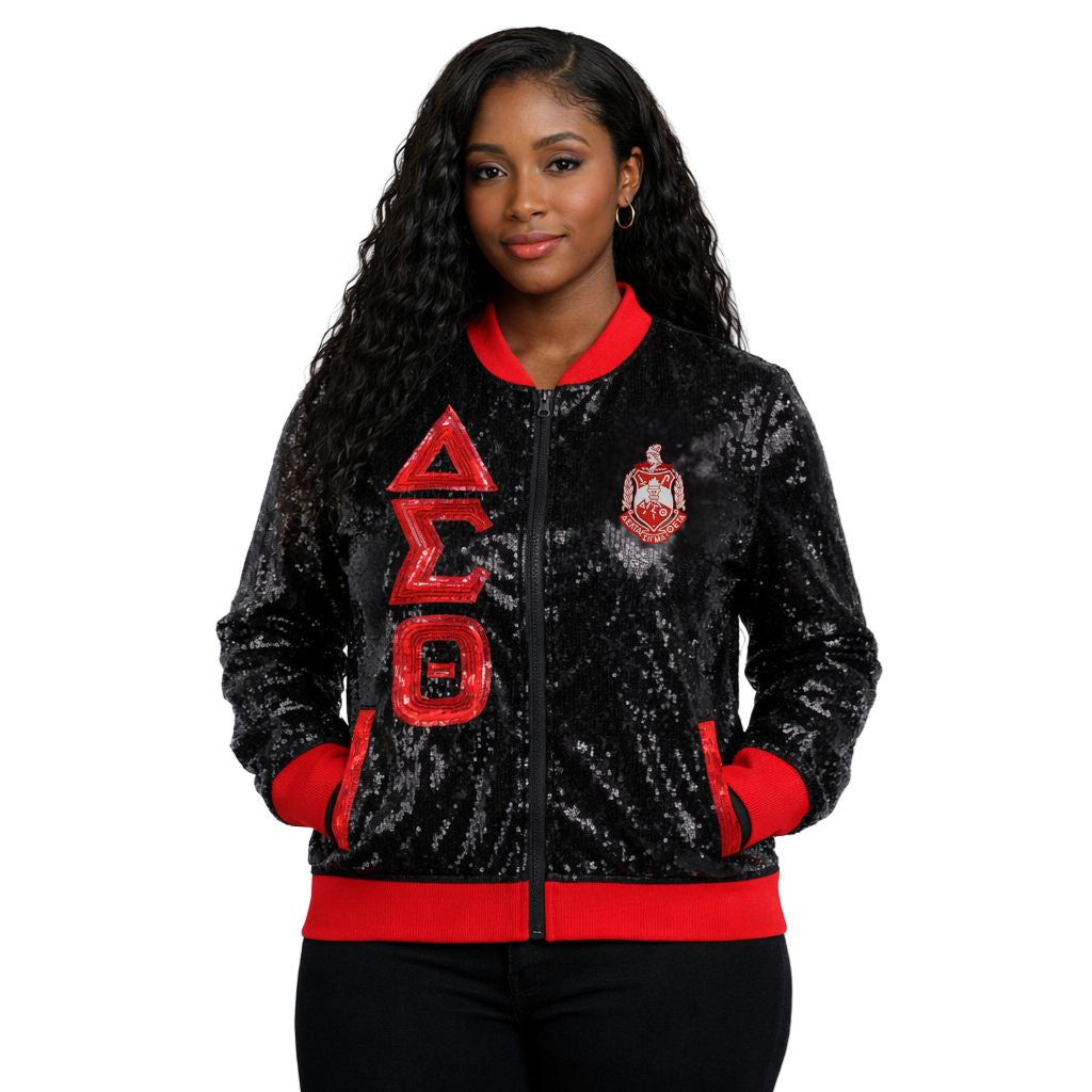 DST Sequin Jacket Black