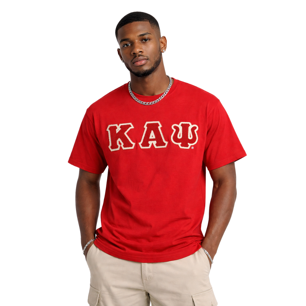 Kappa Crimson Chenille Letter Premium Shirt