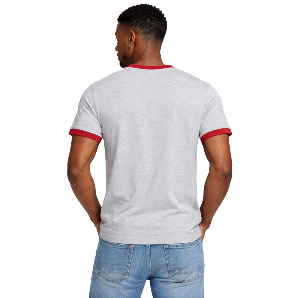 Kappa Alpha Psi 3-Letter Grey Ringer Tee