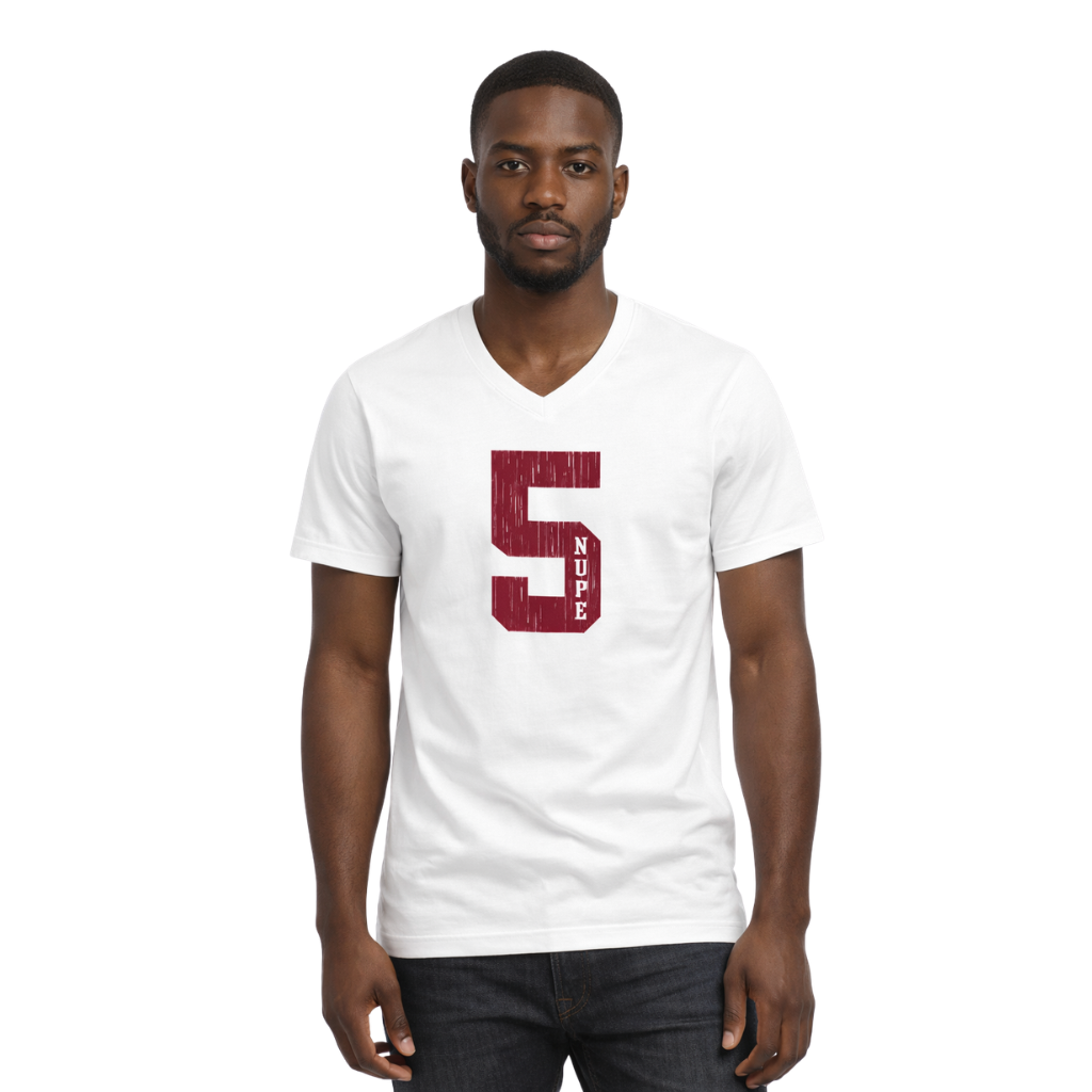 Kappa Alpha Psi #5 Klub V-Neck Tee (White)