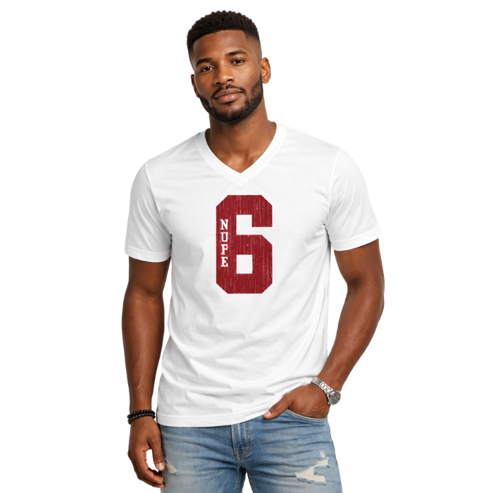 Kappa Alpha Psi #6 Klub V-Neck Tee (White)