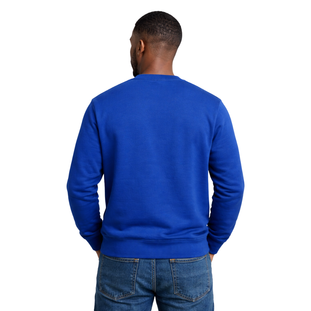 Solid Blue 1914 Chenille Sweatshirt