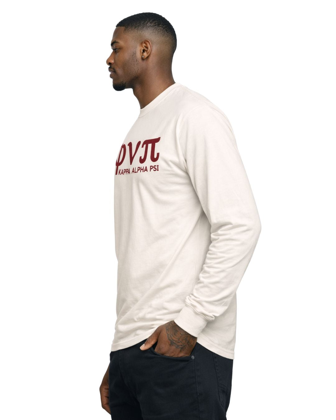 Kappa Alpha Psi Long Sleeve Old Skool Phi Nu Pi Felt Tee