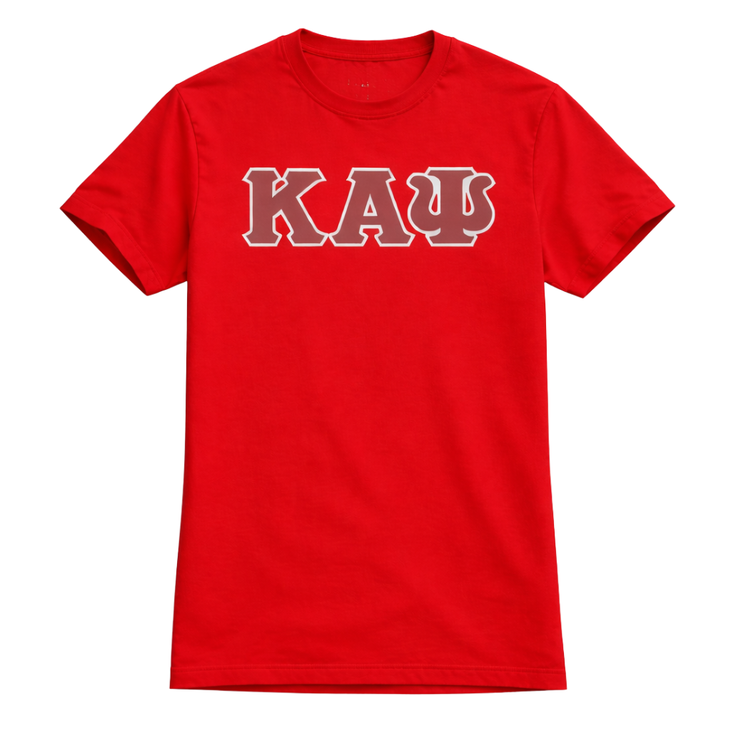 Kappa Alpha Psi 3-Letter Tee (Red)