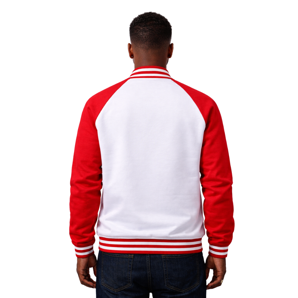 Kappa White Varsity Fleece Jacket