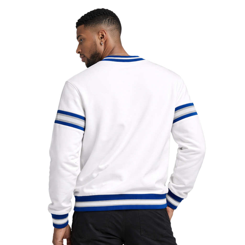 Phi Beta Sigma White Chenille Crewneck