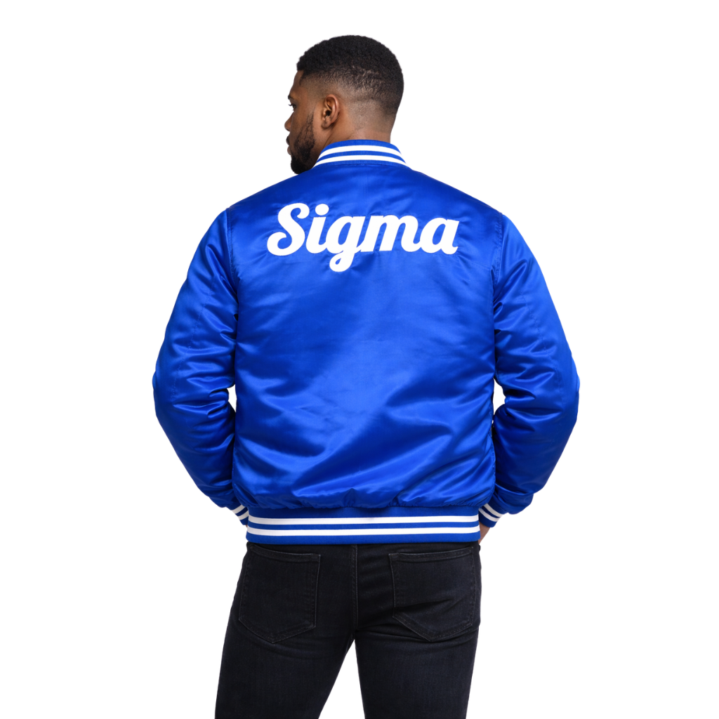 1914 Blu Phi Sigma Bomber Jacket
