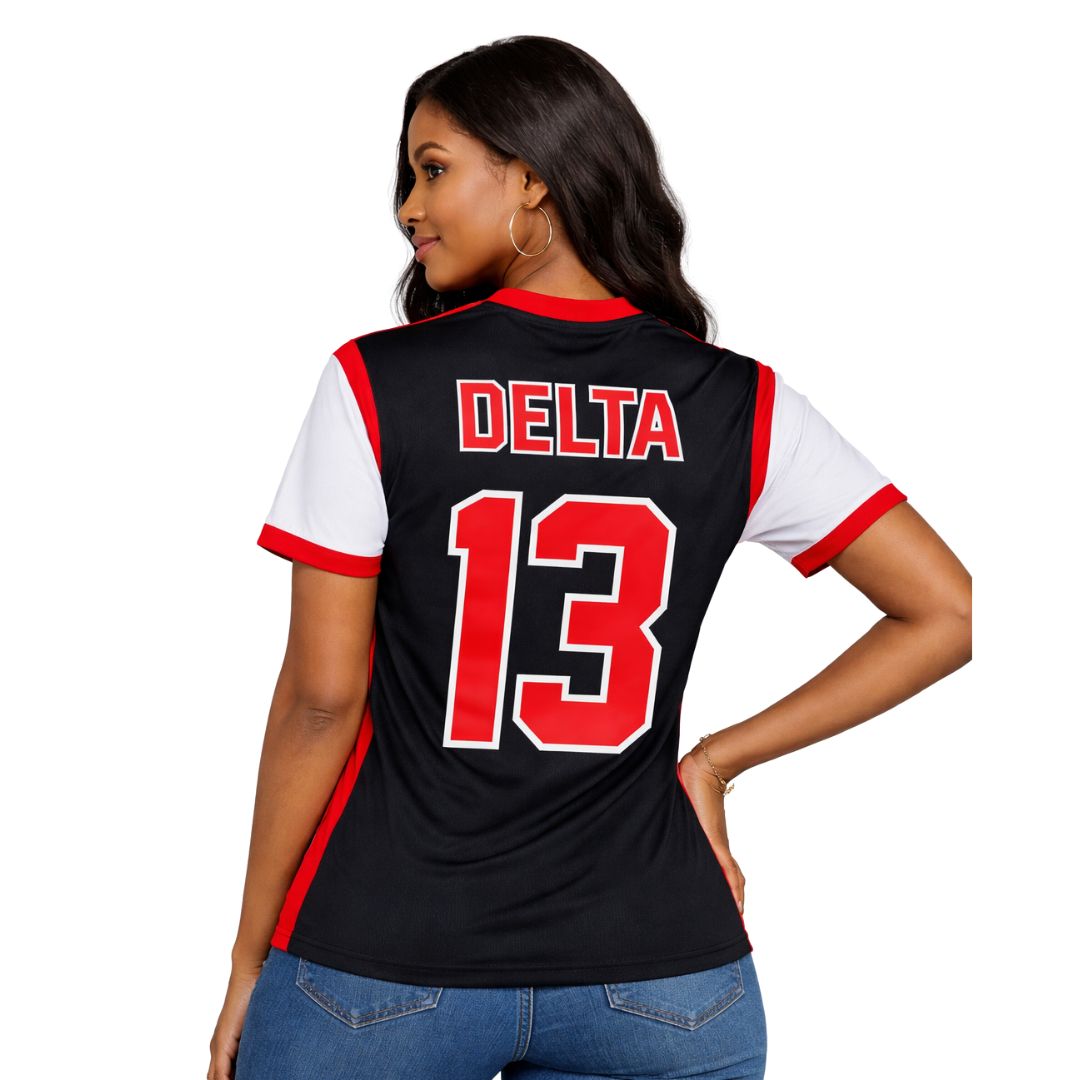 Delta Black Football Jersey