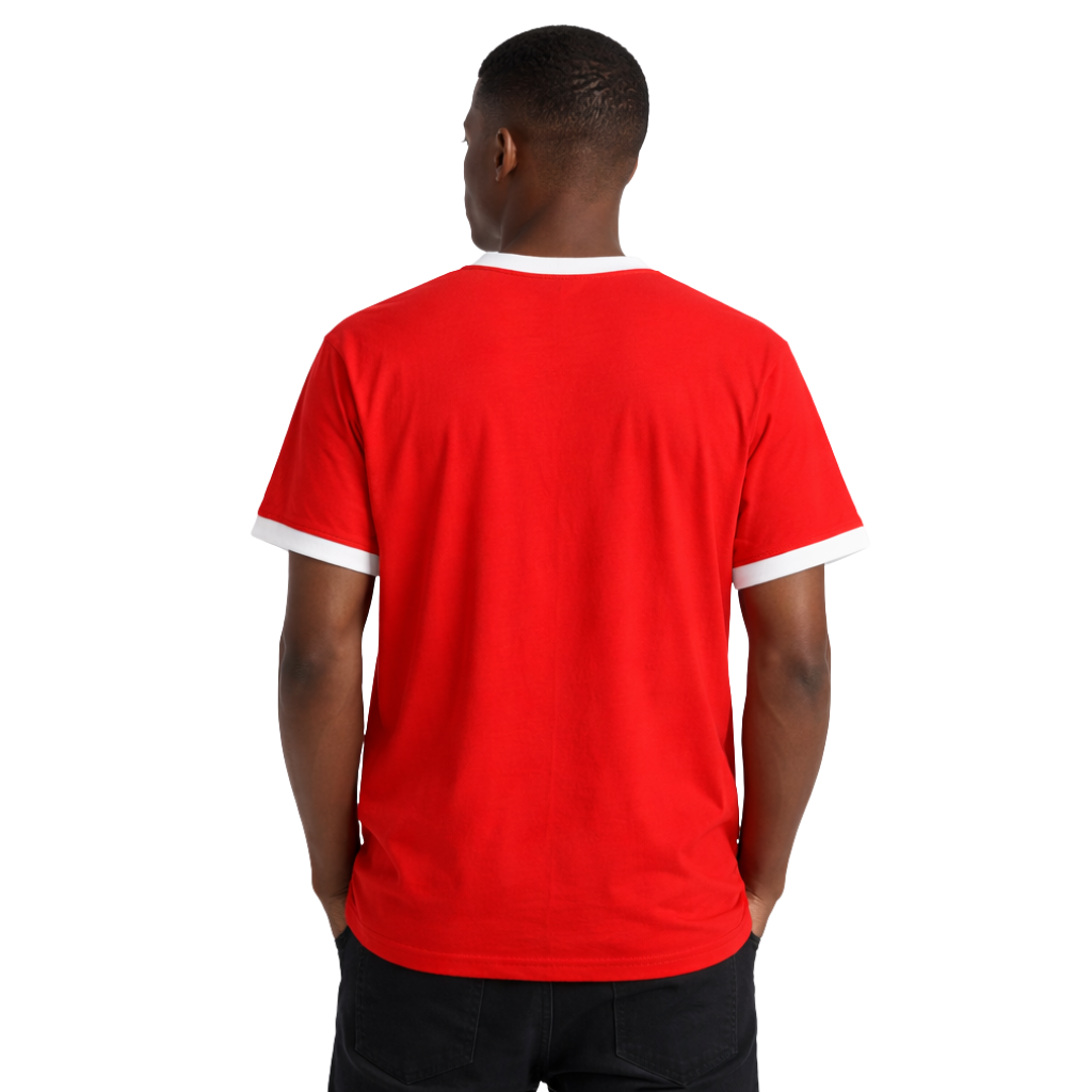 Kappa Red Chenille Crest Ringer Premium Shirt
