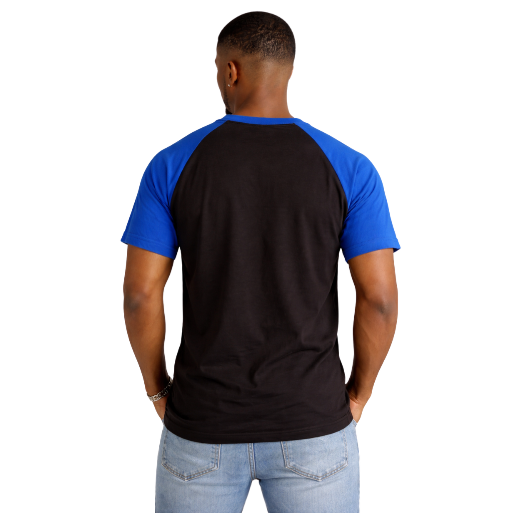 Blue/Black ΦΒΣ Raglan Chenille Tee