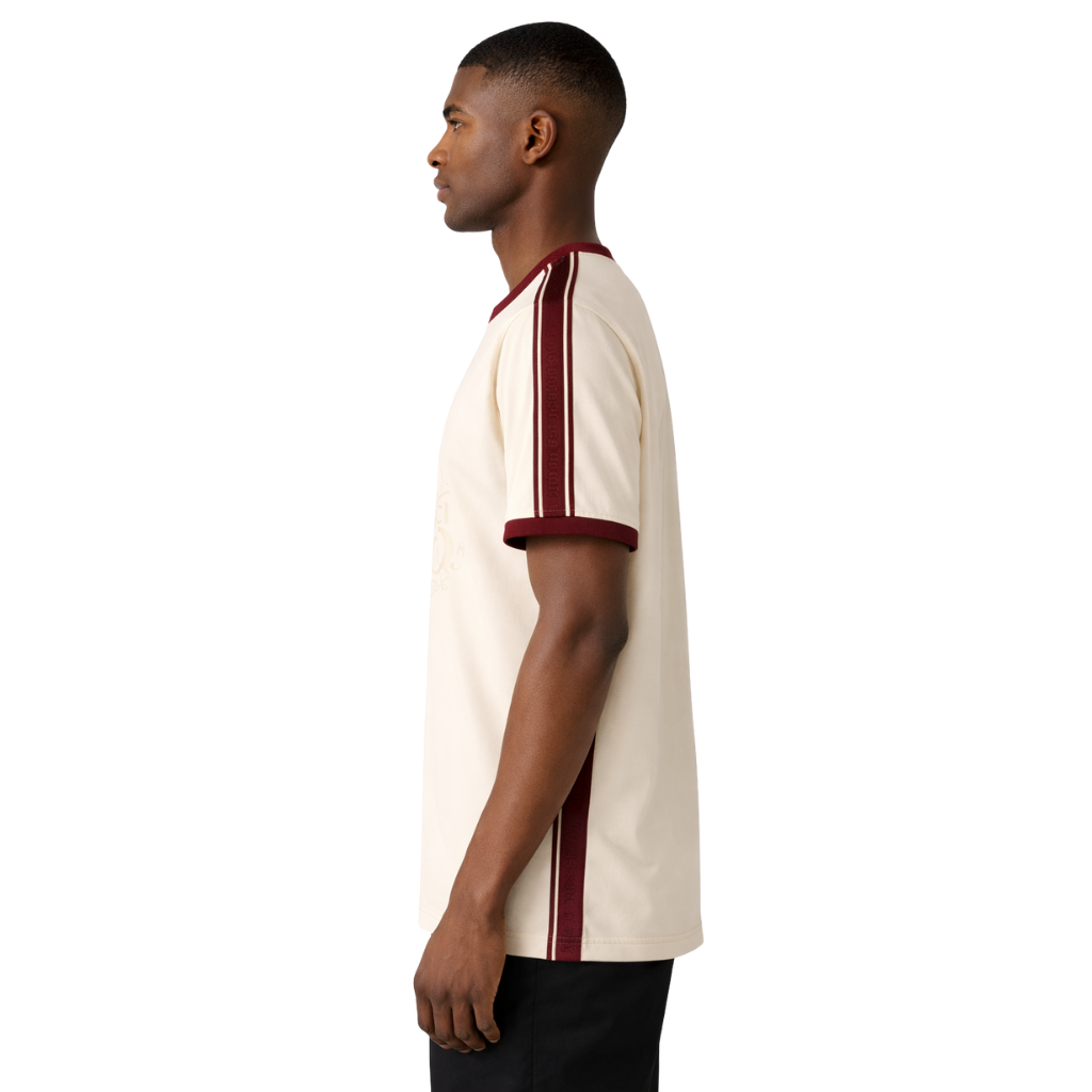 Kappa Cream Tapered Embossed Premium Crest Shirt