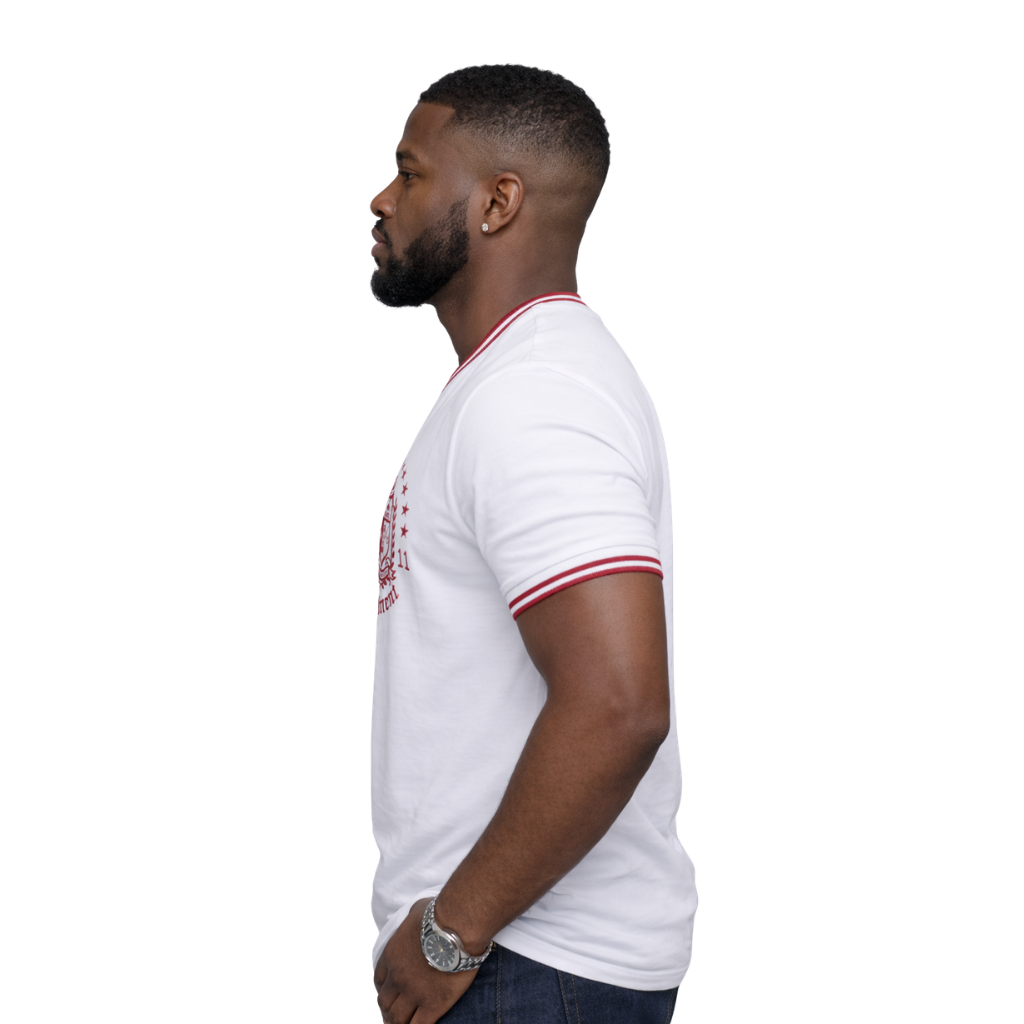 Kappa Alpha Psi Coat of Arms V-neck Tee (White)