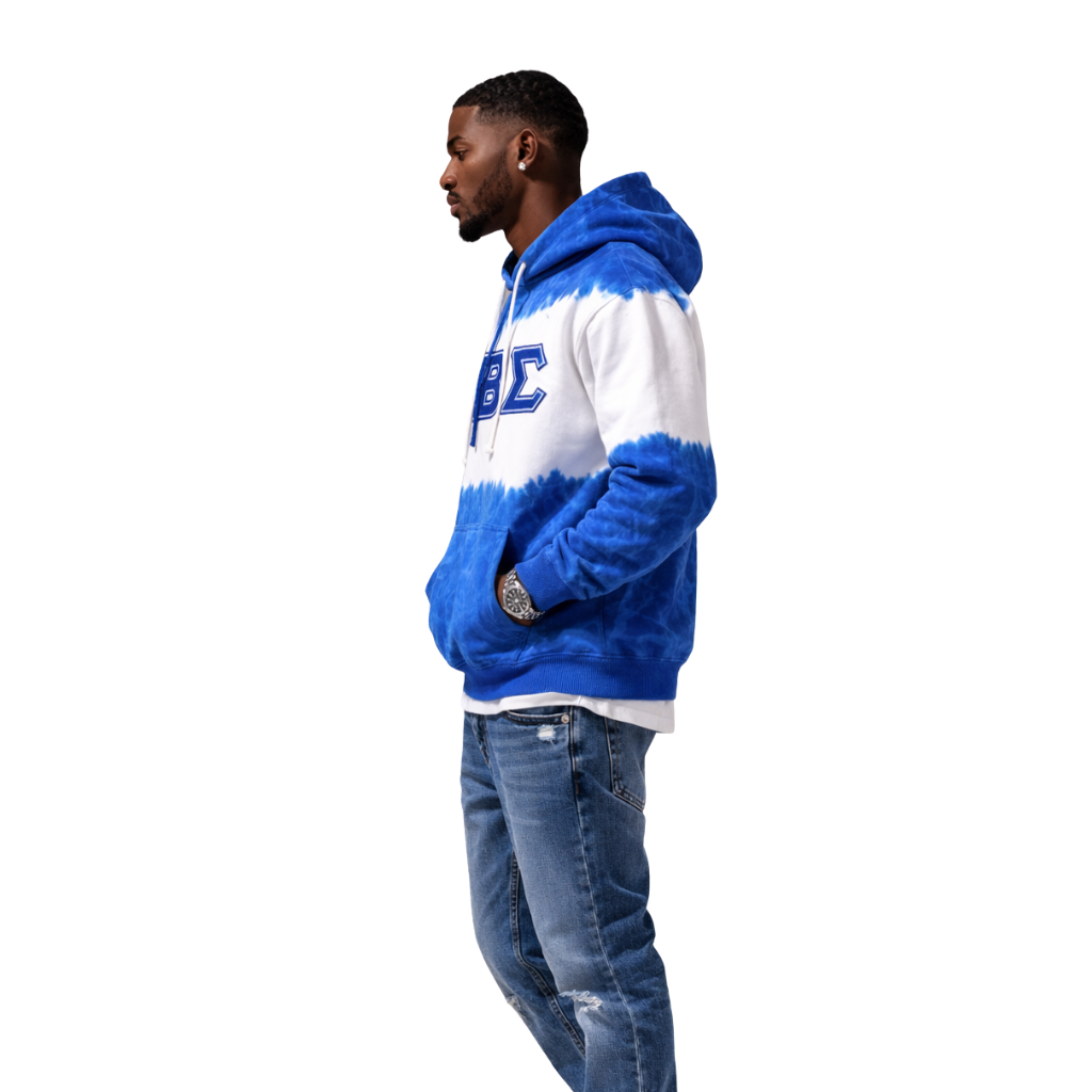 Phi Beta Sigma Tie Dye Chenille Hoodie