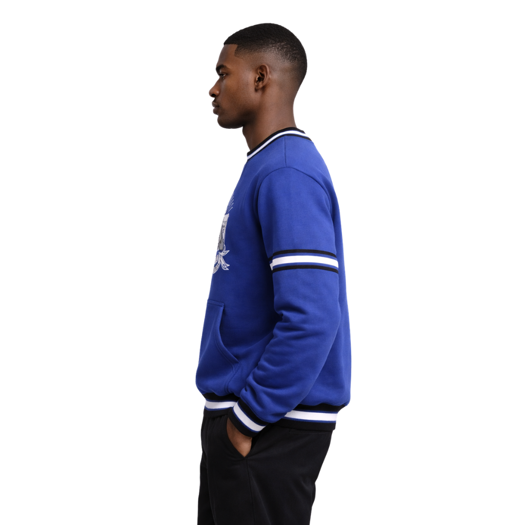 Phi Beta Sigma Blue Crest Chenille Crewneck sweatshirt