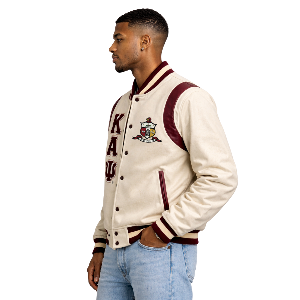 Kappa Krimson & Kream Wool Letterman Jacket