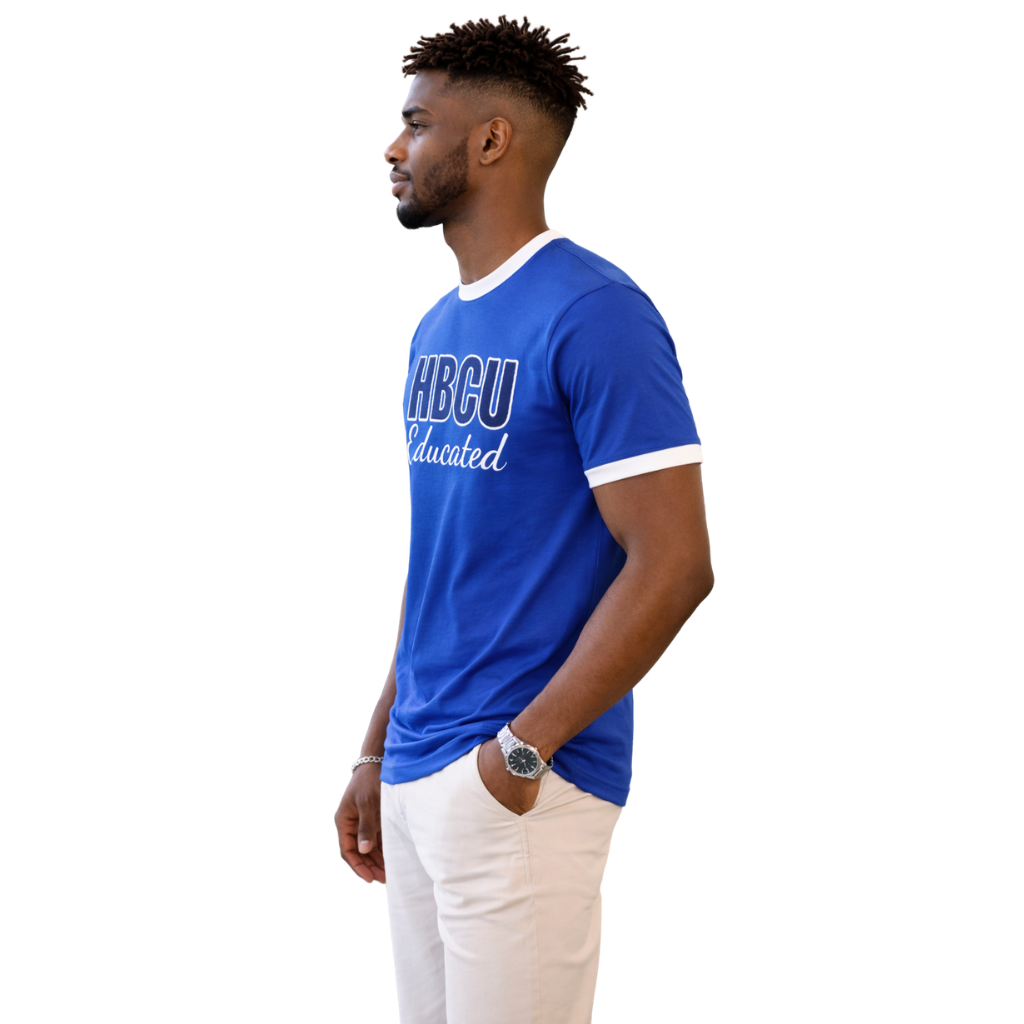 HBCU Men’s Blue/White Chenille Tee