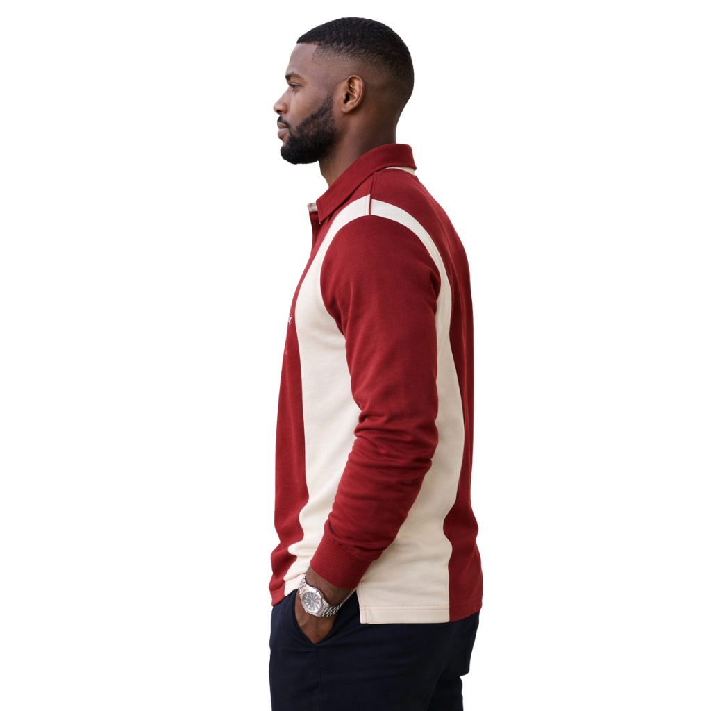 Kappa Alpha Psi Long Sleeve Paneled Polo