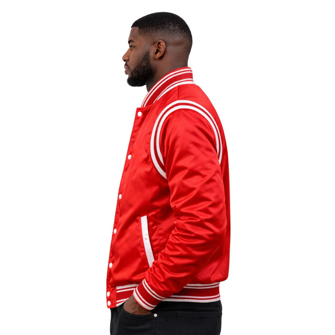 Kappa Alpha Psi Retro Satin Bomber Jacket