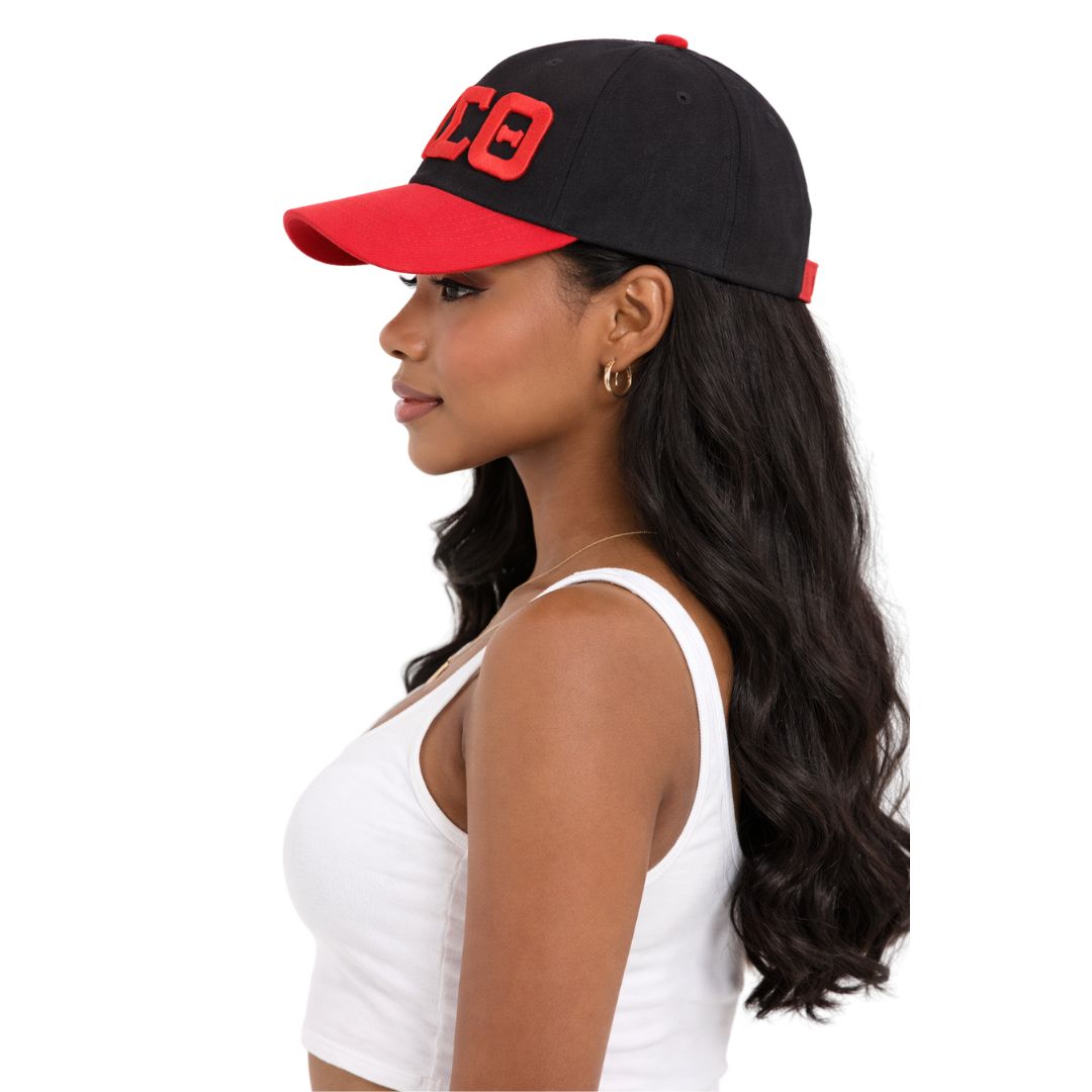 DST Letter Ball Cap Black