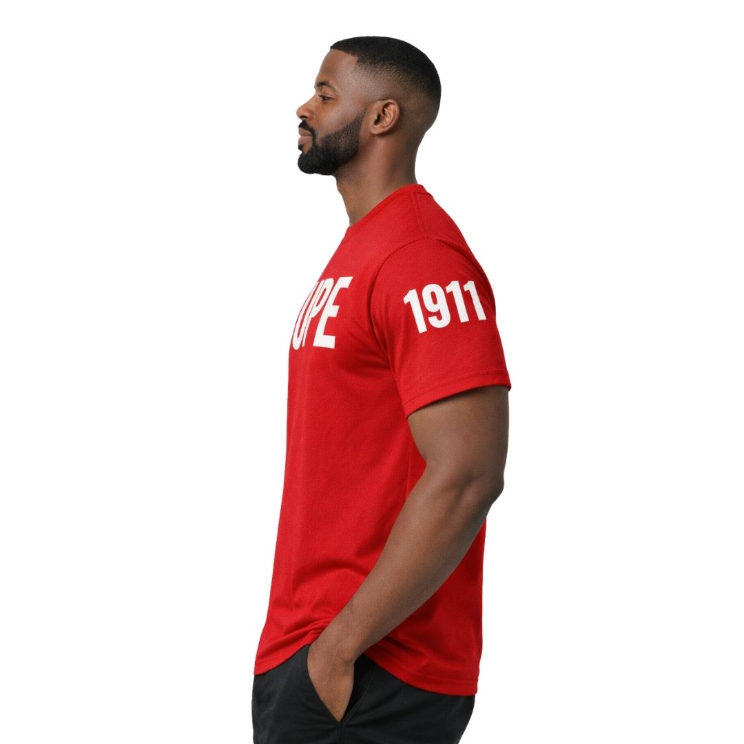 Nupe 1911 Sleeve Chenille Crimson T-Shirt