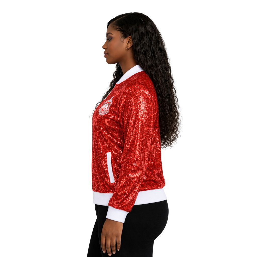 DST Sequin Jacket Red