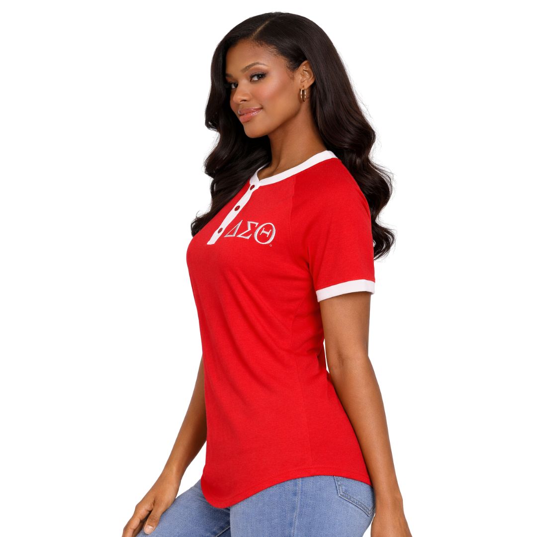 Delta Red Premium Henley Shirt
