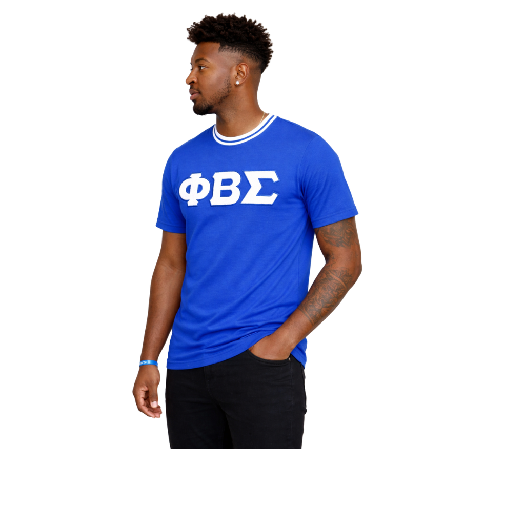 Royal/White ΦΒΣ Chenille Tee