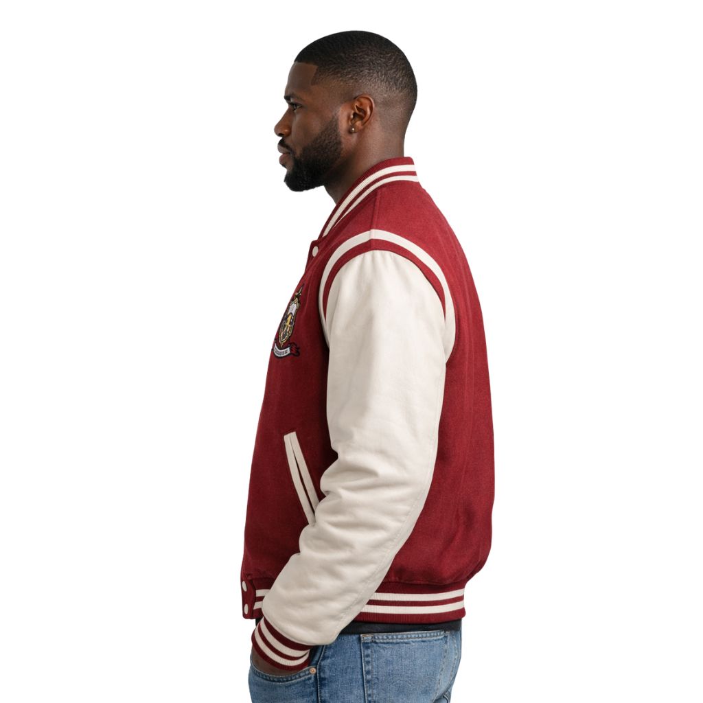 Kappa Krimson & Kream Wool Letterman Jacket