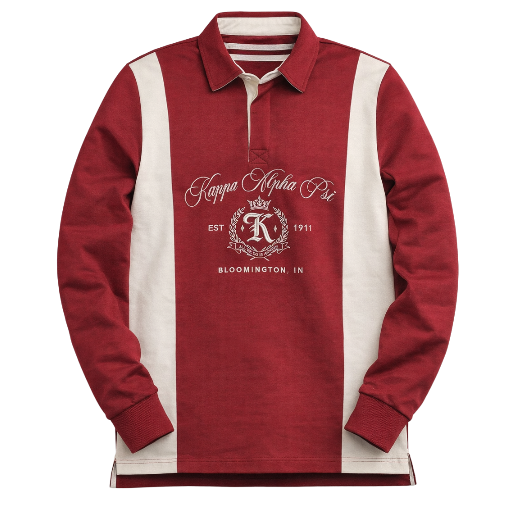 Kappa Alpha Psi Long Sleeve Paneled Polo