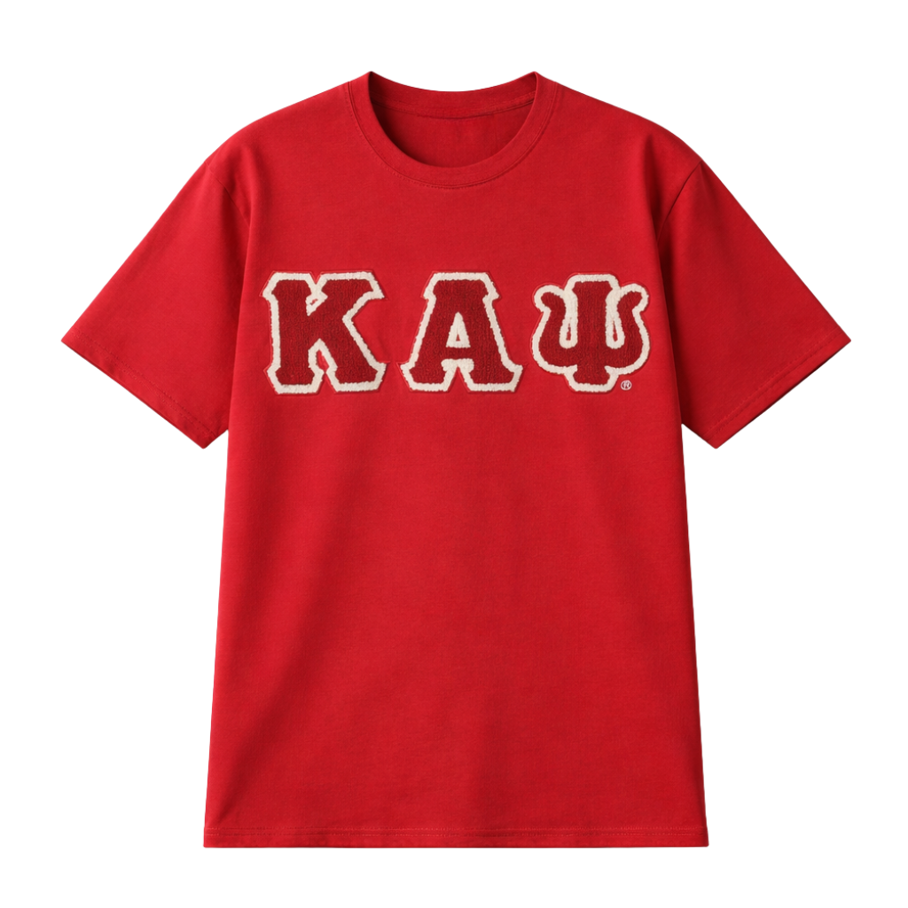 Kappa Crimson Chenille Letter Premium Shirt